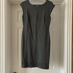 Banana Republic Charcoal Cap Sleeve Mini Dress
